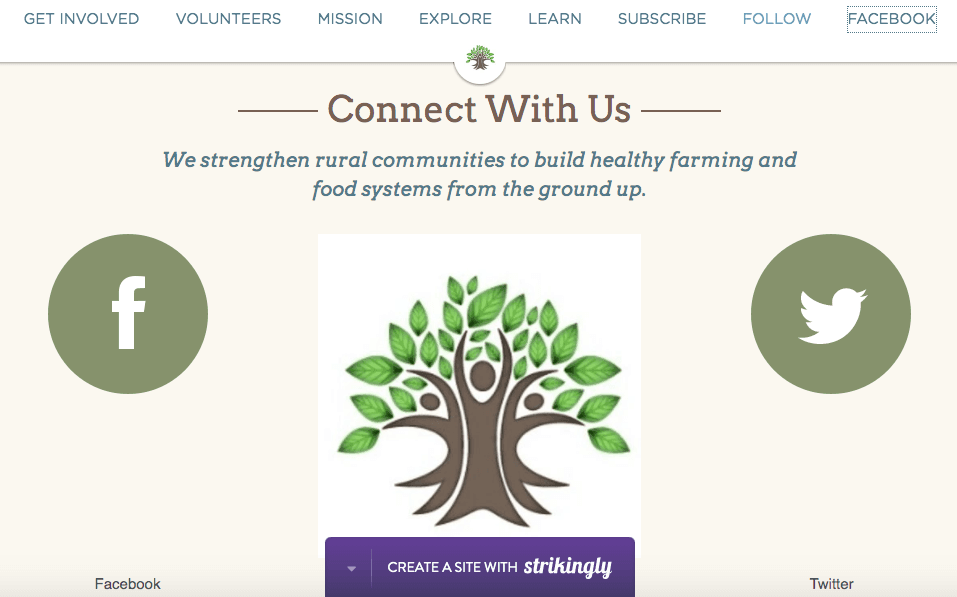 Screenshot of a Strikingly user website's contact form Screenshot of a Strikingly user website's contact form